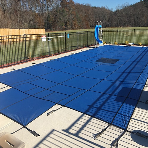 Hydra-Heavy Weight Solid Safety Pool Cover with Step